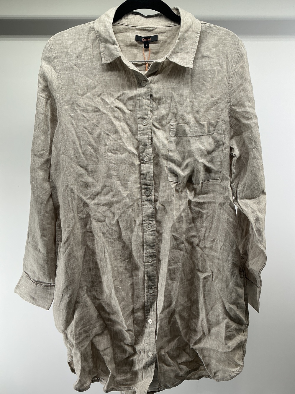 100% European Linen Shirt Dress